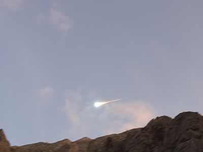 Meteorito avistado en Le&oacute;n 2004 (foto de Salvador Diez (RIBM))